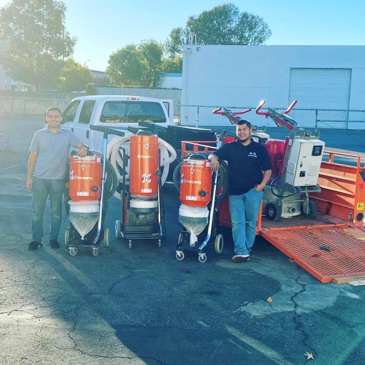 MR Concrete Restoration crew with equipment on site